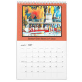 Art Deco Boston Swan Boats Kalender (Mar 2027)