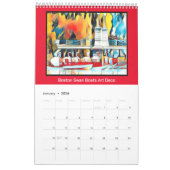 Art Deco Boston Swan Boats Kalender (Jan 2026)