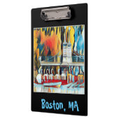 Art Deco Boston Swan Boats Klembord (Links)