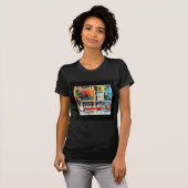 Art Deco Boston Swan Boats T-shirt (Voorkant volledig)
