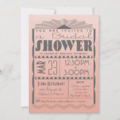 Art Deco Bridal Shower Invitation - Gatsby Style Kaart (Voorkant)
