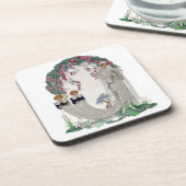 Art Deco Bride Bier Onderzetter (Linkerzijde)