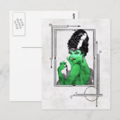 Art Deco Bride Briefkaart (Voorkant / Achterkant)