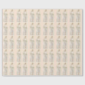 Art Deco Bride Cadeaupapier (Vlak)