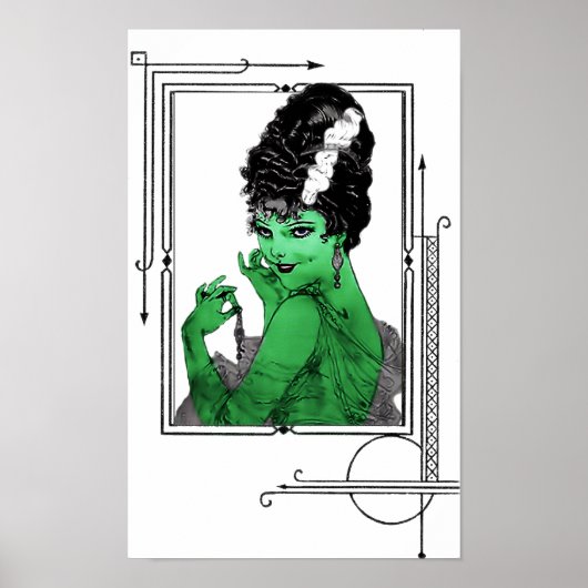 Art Deco Bride Poster (Voorkant)