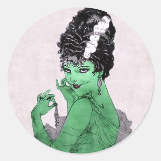 Art Deco Bride Sticker (Voorkant)