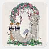 Art deco bride Sticker (Voorkant)