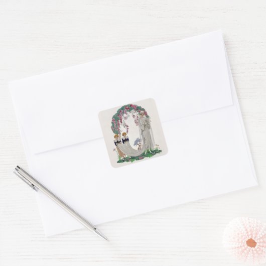 Art deco bride Sticker (Envelop)