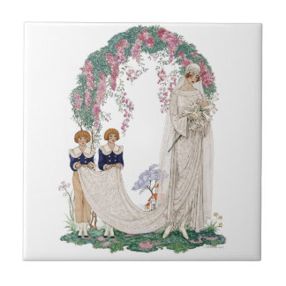 Art Deco Bride Tegeltje