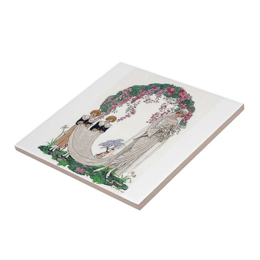 Art Deco Bride Tegeltje (Zijkant)