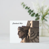 Art Deco Bridge Guardian (Cleveland) Briefkaart (Staand voorkant)