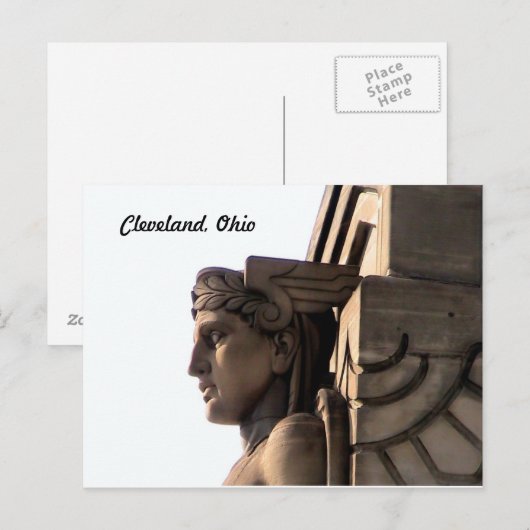 Art Deco Bridge Guardian (Cleveland) Briefkaart (Voorkant / Achterkant)