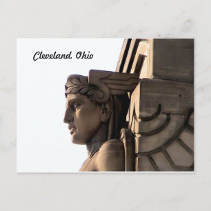 Art Deco Bridge Guardian (Cleveland) Briefkaart