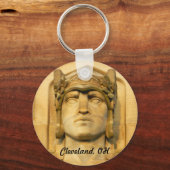 Art Deco Bridge Guardian (Cleveland) Sleutelhanger (Voorkant)