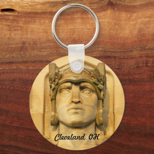 Art Deco Bridge Guardian (Cleveland) Sleutelhanger (Voorkant)