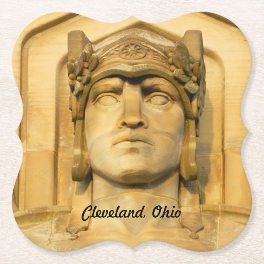 Art Deco Bridge Guardian Paper Onderzetter (Voorkant)