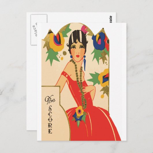  Art Deco Bridge Tally Briefkaart (Voorkant / Achterkant)