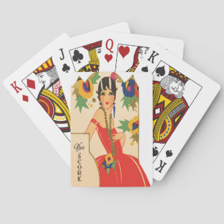  Art Deco Bridge Tally Pokerkaarten