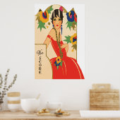 Art Deco Bridge Tally Poster (Keuken)