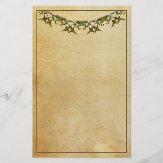 Art Deco  briefpapier met groen (Voorkant)