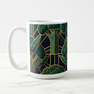 Art Deco Broccoli Patroon Koffiemok