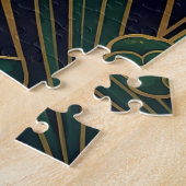 Art Deco Broccoli Patroon Legpuzzel (Zijkant)