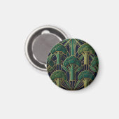 Art Deco Broccoli Patroon Magneet (Voorkant / Achterkant)