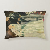 Art Deco bruid en bruidegom pasgetrouwd op een vin Accent Kussen (Voorkant)