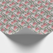 Art Deco Bruid & Witte Rozen Elegant  Cadeaupapier (Hoek)
