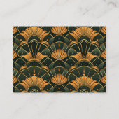 Art Deco Bruids Diamant Goud en Groen Informatiekaartje (Achterkant)