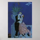 Art Deco Bruidspaar, Oui van George Barbier Poster (Voorkant)