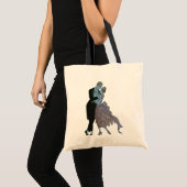 Art Deco Bruidspaar, Verliefde Dansende Echteliede Tote Bag (Voorkant (product))