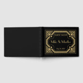 Art Deco bruiloft gastenboek (Volledig)