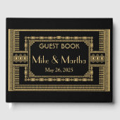 Art Deco bruiloft gastenboek (Voorkant)