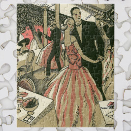 Art Deco Bruiloft, Jonggehuwden Eerste Dans Legpuzzel