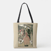 Art Deco Bruiloft, Jonggehuwden Eerste Dans Tote Bag (Achterkant)