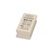 Art Deco Bruiloft Retouradres Custom Rubberstempel (Stempel)