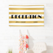 Art Deco  bruiloft Spandoek (Insitu)