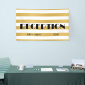 Art Deco  bruiloft Spandoek (Beurs)