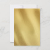 Art Deco Bruisende Jaren 20 Goud Witte Trouw RSVP Kaart (Achterkant)