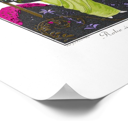 Art Deco Brunelleschi Mode Bord Poster (Hoek)