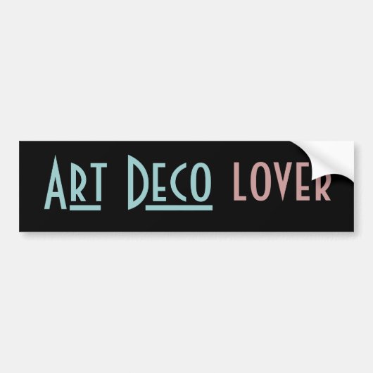 ART DECO-bumpersticker Bumpersticker (Voorkant)