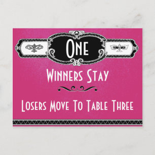 Art Deco Bunco-kaart #1 Briefkaart