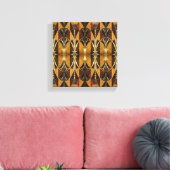 Art Deco Burl Wood Canvas Afdruk (Insitu (Woonkamer))