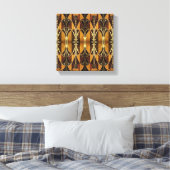Art Deco Burl Wood Canvas Afdruk (Insitu (Slaapkamer))