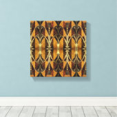 Art Deco Burl Wood Canvas Afdruk (Insitu (Houten vloer))
