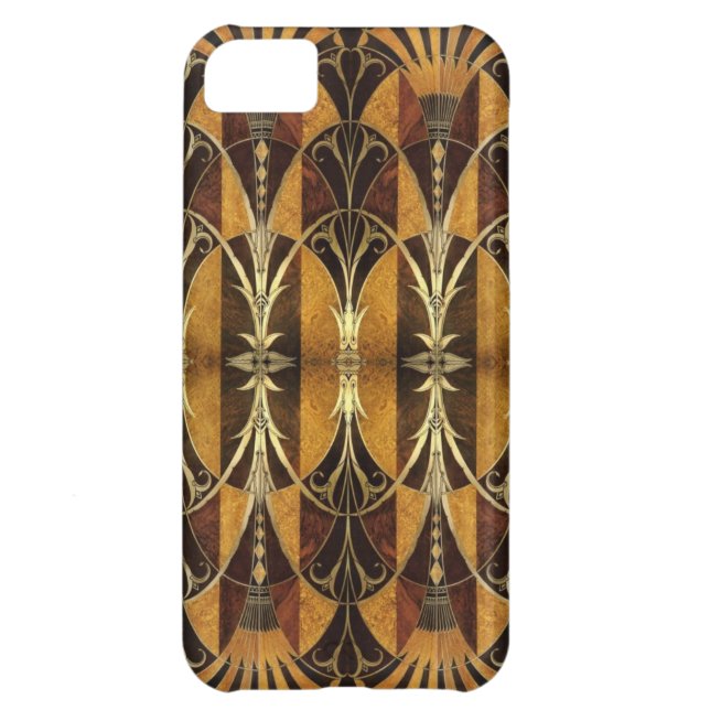Art Deco Burl Wood Case-Mate iPhone Case (Achterkant)