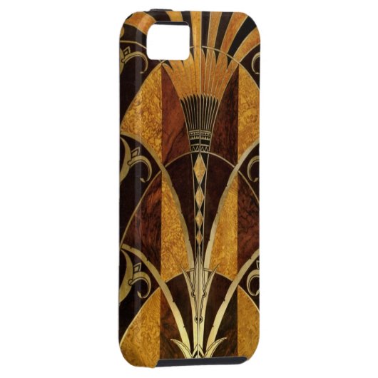 Art Deco Burl Wood Case-Mate iPhone Case (Back/Rechts)