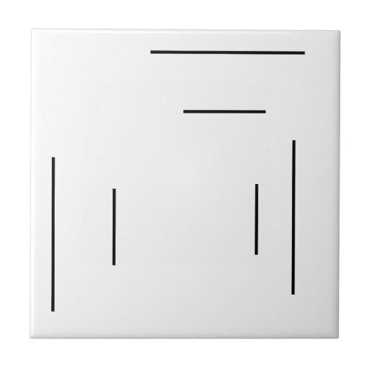 Art Deco Burst Matching Ceramic Tegel Tegeltje (Voorkant)