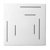 Art Deco Burst Matching Ceramic Tegel Tegeltje (Voorkant)